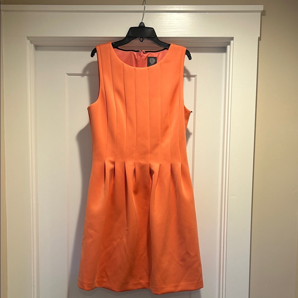 Vince Camuto NWT Coral Pleated Dress